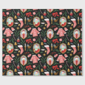 santa und mrs claus ferien papier geschenkpapier (Flach)