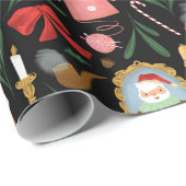 santa und mrs claus ferien papier geschenkpapier (Rolleneckpunkt)