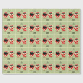 Santa und Mrs. Claus Geschenkpapier (Flach)