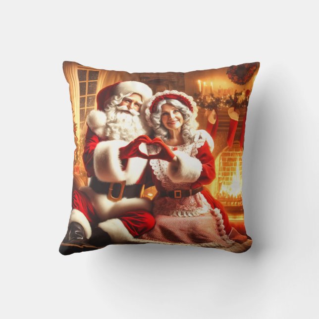 Santa und Mrs Claus Kissen (Rückseite)