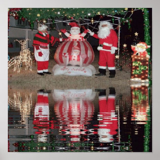 Santa und Mrs Claus Poster