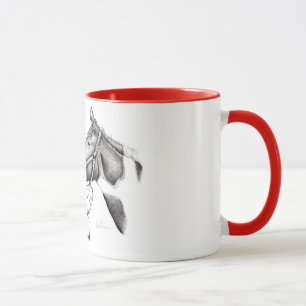 Santa und Paint Horse für Weihnachten Tasse
