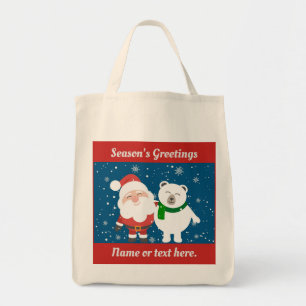 Santa und Polar Tragetasche