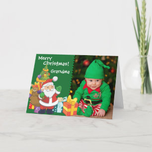 Santa und Presents Feiertagskarte