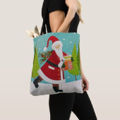 Santa und Presents Tasche (Von Nahem)