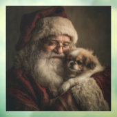 Santa und Puppy Fensteraufkleber (Blatt 3)