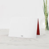 Santa und Reindeer Feiertagskarte (Rückseite)