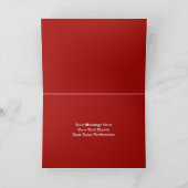 Santa und Reindeer Feiertagskarte (Innenseite)