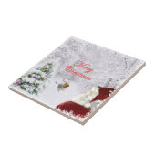 Santa und Reindeer Fliese (Seite)