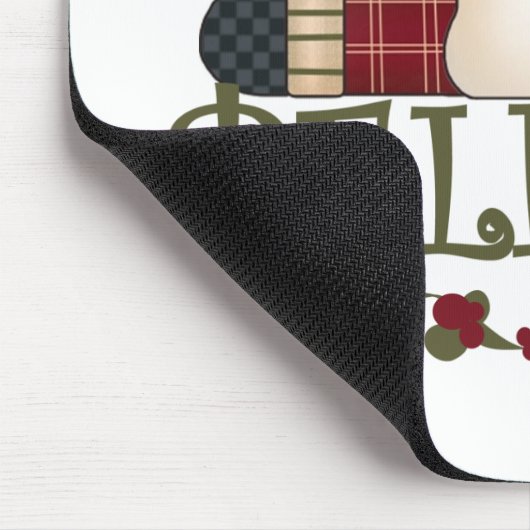 Santa und Reindeer glauben Mousepad (Ecke)