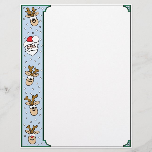 Santa und Reindeer Letterhead (Vorderseite)