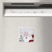 Santa und Reindeer Magnet (In Situ (Geschirrspüler))