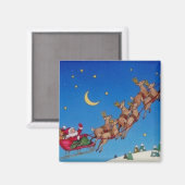 Santa und Reindeer Magnet (Vorderseite/Rückseite)