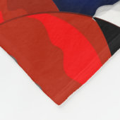 Santa und Reindeer Merry Christmassy Happy Cartoon Fleecedecke (Ecke)