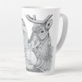 Santa und Reindeer Milchtasse (Rechte Ecke)