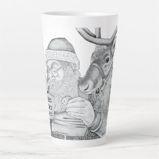 Santa und Reindeer Milchtasse