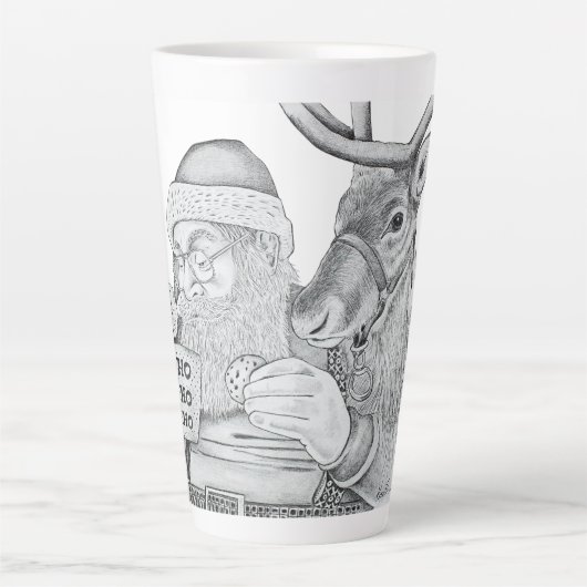 Santa und Reindeer Milchtasse (Vorderseite)