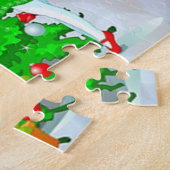 Santa und Reindeer Puzzle (Seite)