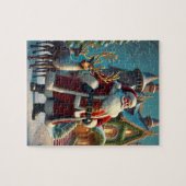 Santa und Reindeer Puzzle (Horizontal)