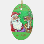 SANTA- UND REINDEERKRISTMAS KERAMIK ORNAMENT (Links)