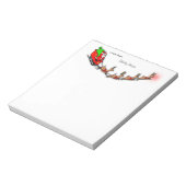 Santa und Rentier fliegen Notizblock (Rotiert)