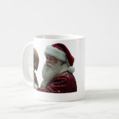 Santa und Robo-Elf Kaffeetasse (Vorderseite Links)