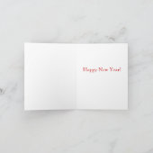 Santa und Rudolf Feiertagskarte (Innenseite)