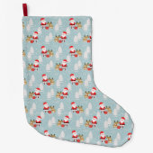 Santa und Rudolph Großer Weihnachtsstrumpf (Vorderseite)