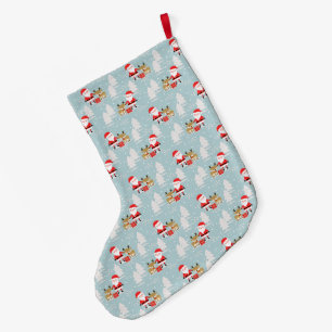 Santa und Rudolph Großer Weihnachtsstrumpf