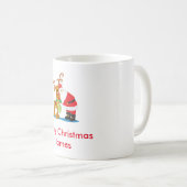 Santa und Rudolph Kaffeetasse (VorderseiteRechts)