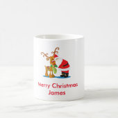 Santa und Rudolph Kaffeetasse (Mittel)