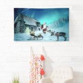 Santa und Rudolph mit Schlitten Banner (Insitu)