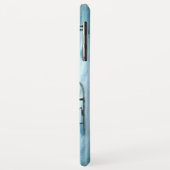 Santa und Rudolph mit Schlitten Case-Mate iPhone Hülle (Hinten/Links)