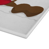 Santa und Rudolph Schneidebrett (Ecke)