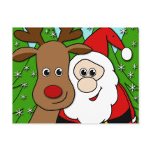 Santa und Rudolph selfie