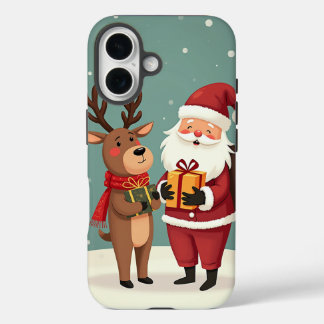 Santa und Rudolphs Geschenkbörse iPhone 16 Hülle