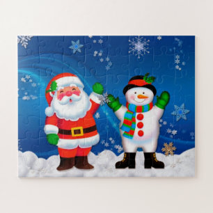 Santa und Schneemann Puzzle