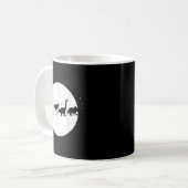 Santa und sein Dinosaurier-Schlittenfahrt, T-Rexma Kaffeetasse (Vorderseite Links)