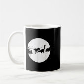 Santa und sein Dinosaurier-Schlittenfahrt, T-Rexma Kaffeetasse (Links)