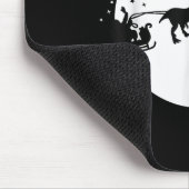 Santa und sein Dinosaurier-Schlittenfahrt, T-Rexma Mousepad (Ecke)