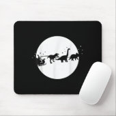 Santa und sein Dinosaurier-Schlittenfahrt, T-Rexma Mousepad (Mit Mouse)