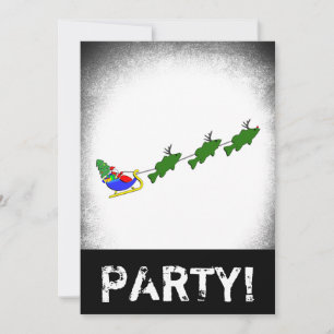 Santa und sein Largemouth Bass - lustig Einladung