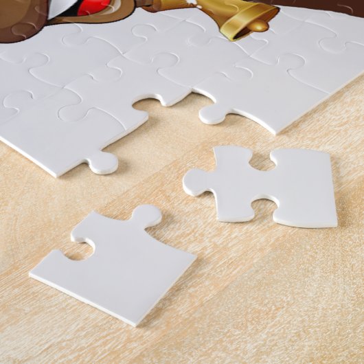 Santa und sein Reindeer Rudolph Easy Jigsaw Puzzle (Seite)