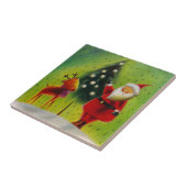 Santa und sein Rentier Fliese (Seite)
