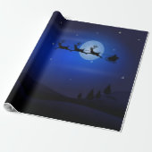 Santa und sein Rentier - Geschenkpapier (Ungerollt)