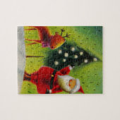 Santa und sein Rentier Puzzle (Horizontal)
