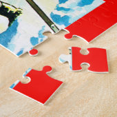 Santa und sein Schlitten Puzzle (Seite)