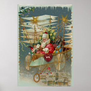 Santa und seine Phantastische Maschine Poster