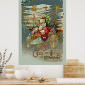 Santa und seine Phantastische Maschine Poster (Küche)