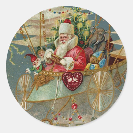 Santa und seine Phantastischen Aufkleber für die F (Vorderseite)